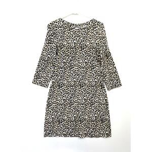 Tommy Bahama Leopard Print L/S Knit Dress Size Small